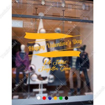 Sevgililer Günü İçin Çerçeve İçinde Valentine’s Day Sticker