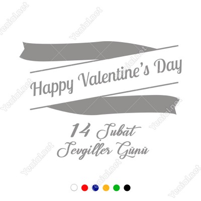 Sevgililer Günü İçin Çerçeve İçinde Valentine’s Day Sticker