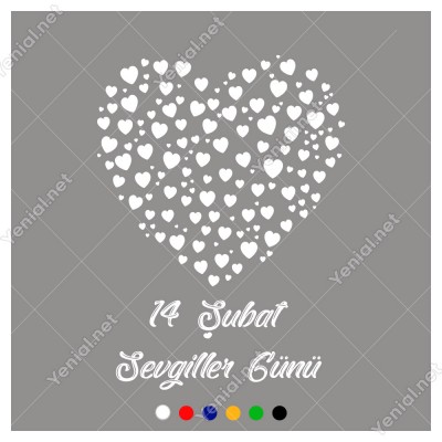 Sevgililer Gününe Özel Küçüklü Büyüklü Kalpler Sticker Sevgililer Gününe Özel Küçüklü Büyüklü Kalpler Sticker