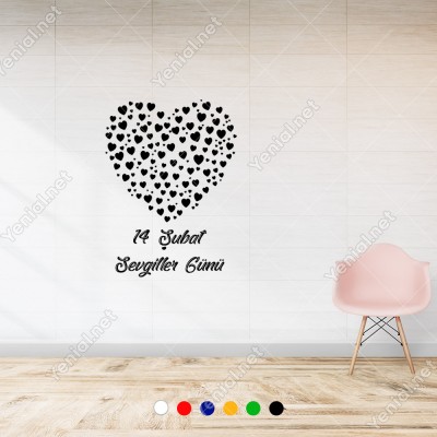 Sevgililer Gününe Özel Küçüklü Büyüklü Kalpler Sticker Sevgililer Gününe Özel Küçüklü Büyüklü Kalpler Sticker
