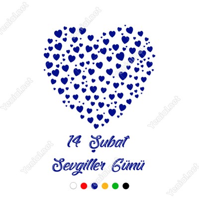 Sevgililer Gününe Özel Küçüklü Büyüklü Kalpler Sticker Sevgililer Gününe Özel Küçüklü Büyüklü Kalpler Sticker