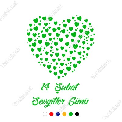 Sevgililer Gününe Özel Küçüklü Büyüklü Kalpler Sticker Sevgililer Gününe Özel Küçüklü Büyüklü Kalpler Sticker