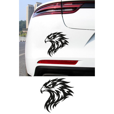 Kartal Oto Sticker - Kartal Figürlü Araç Sticker - Araba Motor Aksesuar 15x15cm