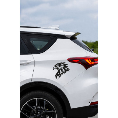 Kartal Oto Sticker - Kartal Figürlü Araç Sticker - Araba Motor Aksesuar 15x15cm