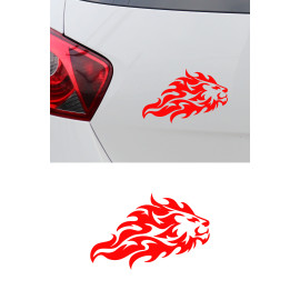  Tribal Aslan Sticker | Oto Motor Sticker - Kask Sticker 15x10cm
