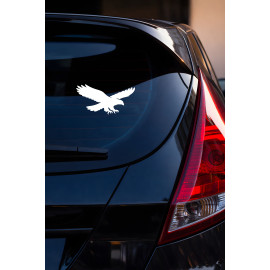 Kartal Silüet Oto Sticker - Araba Sticker - Yırtıcı Kuş Sticker 15x8cm
