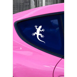 Kertenkele Oto Sticker - Gecko Araba Sticker - Kask Sticker 11x15cm