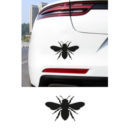 Arı Sticker - Sevimli Arı Oto Sticker - Araç Sticker Aksesuar 15x10cm