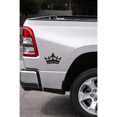 Taç Sticker - Kral Taç Araba Sticker - Crown Oto Sticker - Motor Kask Sticker 15x10cm