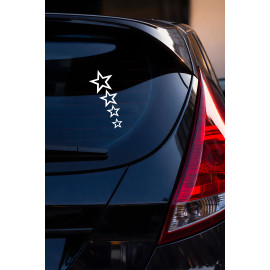 Yıldız Sticker - Minimal Yıldız Araba Sticker - Star Oto Sticker 9x15cm