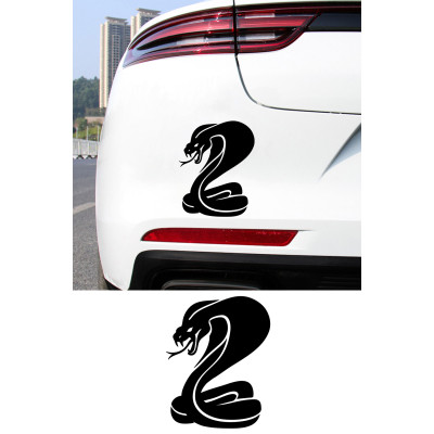 Yılan Sticker - Kobra Araba Sticker - Agresif Araç Motor Sticker 12x15cm