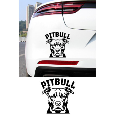 Pitbull Sticker - Pitbull Köpek Araba Sticker - Oto Sticker 15x15cm