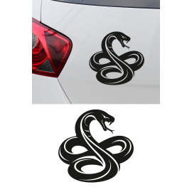 Yılan Oto Sticker – Cobra Araba Sticker - Araç Cam Kaput Sticker 15x14cm