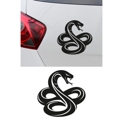 Yılan Oto Sticker – Cobra Araba Sticker - Araç Cam Kaput Sticker 15x14cm