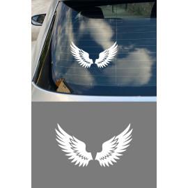 Melek Kanatları Oto Sticker - Estetik Kanat Araba Sticker Çıkartma 15x8cm