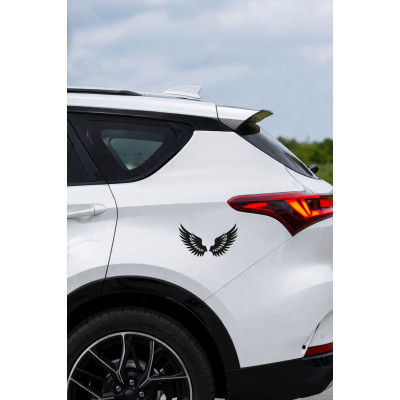Melek Kanatları Oto Sticker - Estetik Kanat Araba Sticker Çıkartma 15x8cm