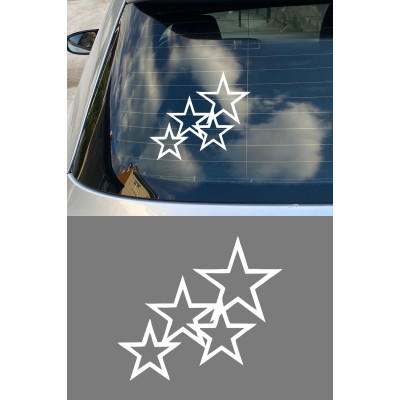 Yıldız Sticker – Araba Cam Kaput Motor Dekoratif Yıldız Sticker 15x13cm