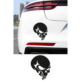 Agresif Kurukafa Oto Sticker - Motor Sticker - Havalı Araba Sticker 12x15cm