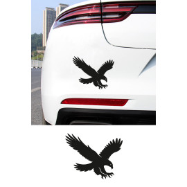 Uçan Kartal Oto Sticker - Araba Motor Cam Sticker - Kartal Oto Sticker 15x12cm