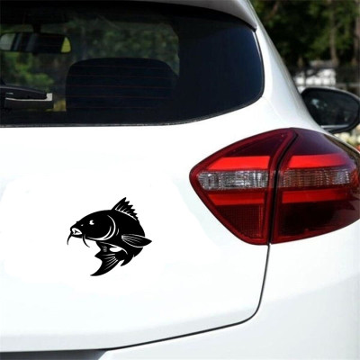 Balık Figürlü Araba Stickerı - Oto Sticker - Motor Sticker - Balıkçılara Özel Sticker 15x14cm