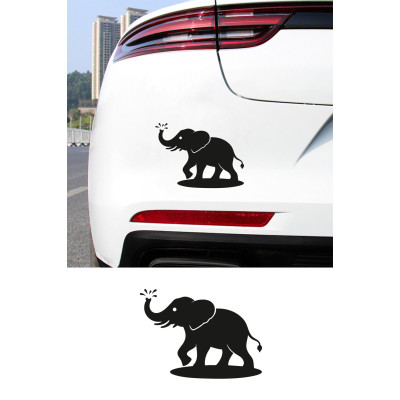 Sevimli Fil Sticker – Minimal Fil Figürlü Sticker - Araba Motor Oto Sticker 15x11cm Sevimli Fil Sticker – Minimal Fil Figürlü Sticker - Araba Motor Oto Sticker 15x11cm