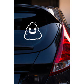 Eğlenceli Emoji Oto Sticker - Komik Araba Sticker - Araç Aksesuar 15x15cm