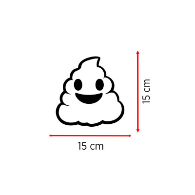 Eğlenceli Emoji Oto Sticker - Komik Araba Sticker - Araç Aksesuar 15x15cm