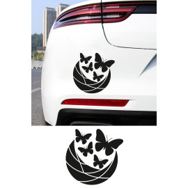 Estetik Kelebek Sticker Araç Aksesuar Sticker - Kelebek Çıkartması - Araba Motor Sticker 15x15cm
