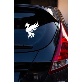 Anka Kuşu Oto Sticker - Güç Sembolü Anka Kuşu Araba Motor Sticker 12x15cm