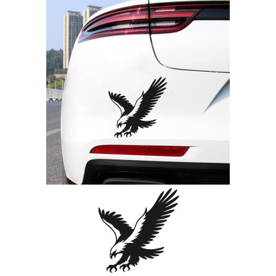 Agresif Kartal Oto Sticker Araç Sticker - Saldıran Kartal Çıkartma - Araba Motor Sticker 14x15cm Agresif Kartal Oto Sticker Araç Sticker - Saldıran Kartal Çıkartma - Araba Motor Sticker 14x15cm