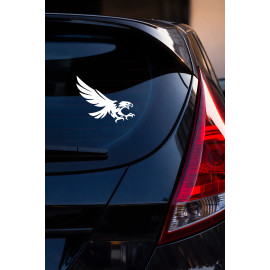 Yırtıcı Kartal Sticker Araç Cam Sticker - Kartal Oto Sticker 15x12cm
