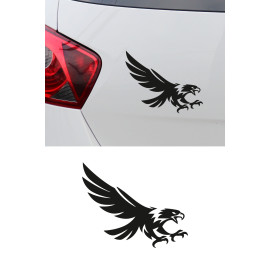 Yırtıcı Kartal Sticker Araç Cam Sticker - Kartal Oto Sticker 15x12cm