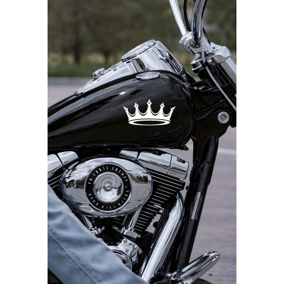 Kral Tacı Oto Sticker - Kraliyet Tacı Araç Sticker - Motor Sticker 15x8cm