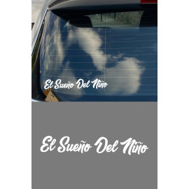 Bir Çocuğun Rüyası - El Sueno Del Nino Sticker - Motor, Araba, Kask Sticker 15x2cm