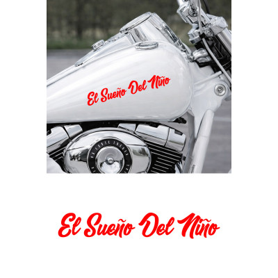 Bir Çocuğun Rüyası - El Sueno Del Nino Sticker - Motor, Araba, Kask Sticker 15x2cm
