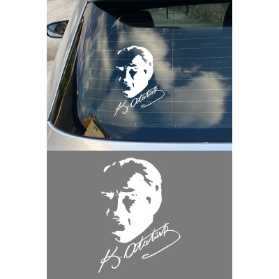 Yan Bakan Atatürk Posteri Ve İmza Sticker