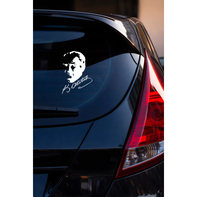 Yan Bakan Atatürk Posteri Ve İmza Sticker