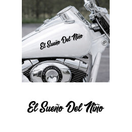 Bir Çocuğun Rüyası - El Sueno Del Nino Sticker - Motor, Araba, Kask Sticker 15x2cm
