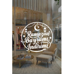  Ramazan Bayramı İndirimi Cam Vitrin Yazısı – Bayram Kampanyası Stickerı