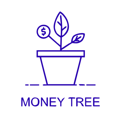 Kişiye Çiçekçilere Özel Money Tree  Sticker Yapıştırma