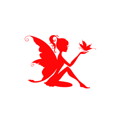 Kişiye Çiçekçilere Özel Peri Kızı Sticker Yapıştırma