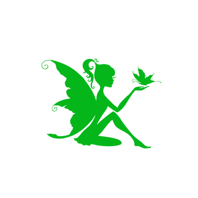 Kişiye Çiçekçilere Özel Peri Kızı Sticker Yapıştırma