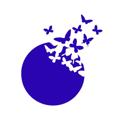 Kişiye Çiçekçilere Özel Uçan Kelebekler Sticker Yapıştırma