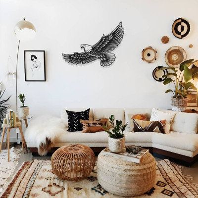 Görkemli Kartal Metal Duvar Dekoru