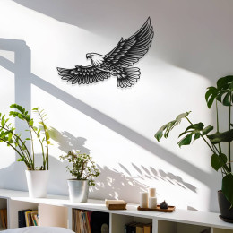 Görkemli Kartal Metal Duvar Dekoru