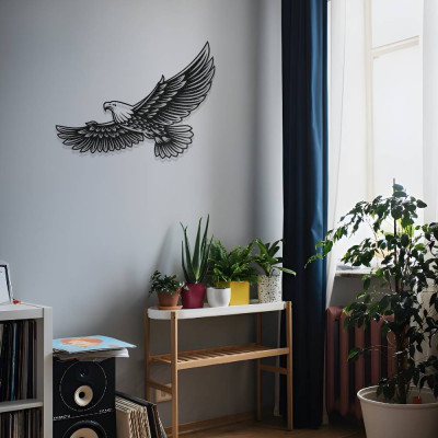 Görkemli Kartal Metal Duvar Dekoru