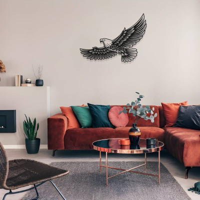 Görkemli Kartal Metal Duvar Dekoru