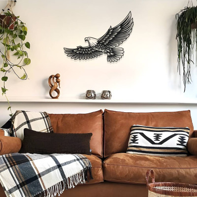 Görkemli Kartal Metal Duvar Dekoru