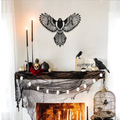 Kanatlarını Açmış Kuş Metal Duvar Dekoru