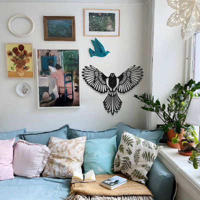 Kanatlarını Açmış Kuş Metal Duvar Dekoru